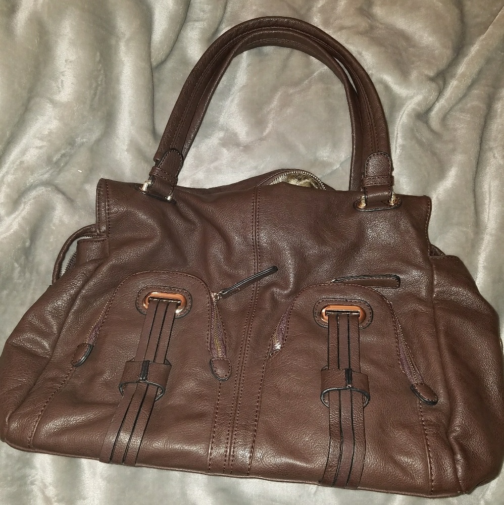 Brown Leather- like Bag